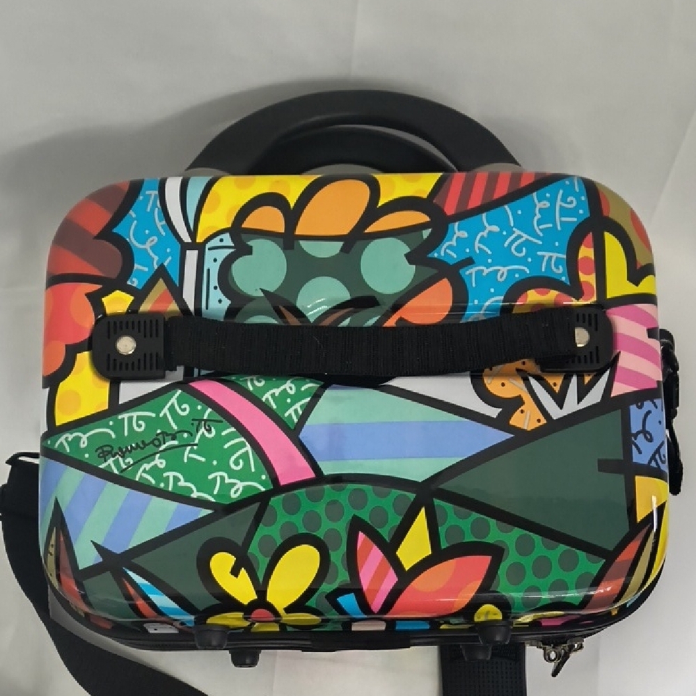 Heys America USA Britto Flowers Hard  Beauty Case Multi-Colored Retired Design - Picture 4 of 16